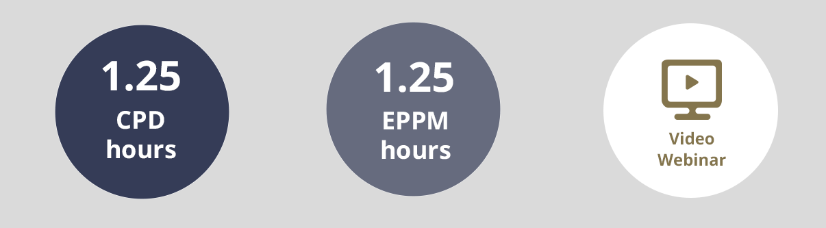 1.25 CPD Hours / 1.25 EPPM Hours