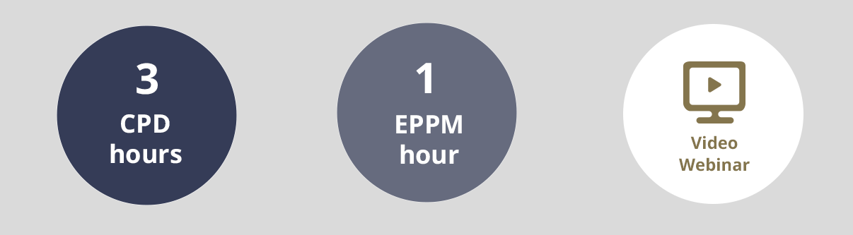3 CPD Hours / 1 EPPM Hour