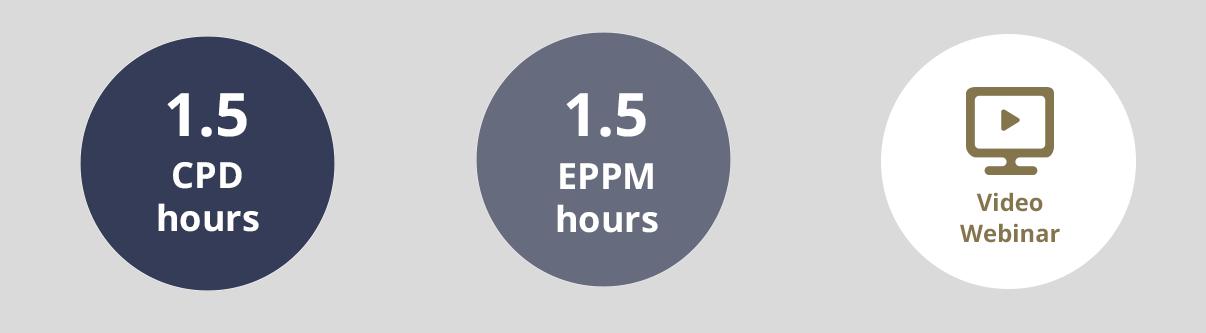 1.5 CPD Hours / 1.5 EPPM Hours