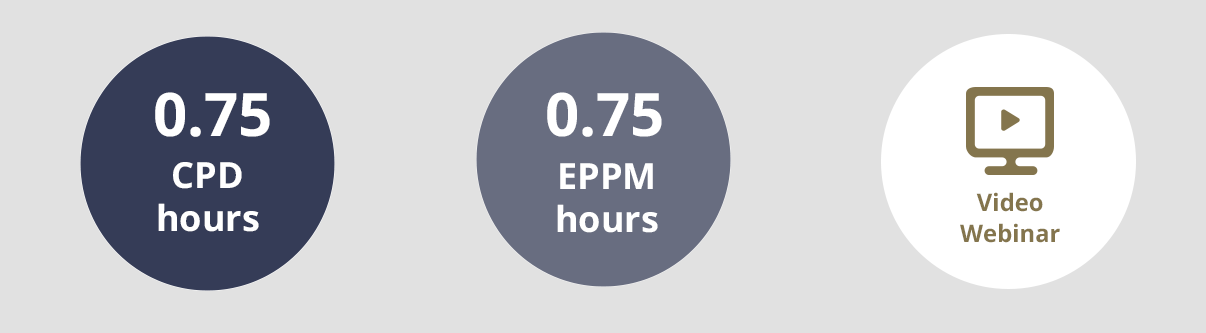 0.75 CPD Hours / 0.75 EPPM Hours