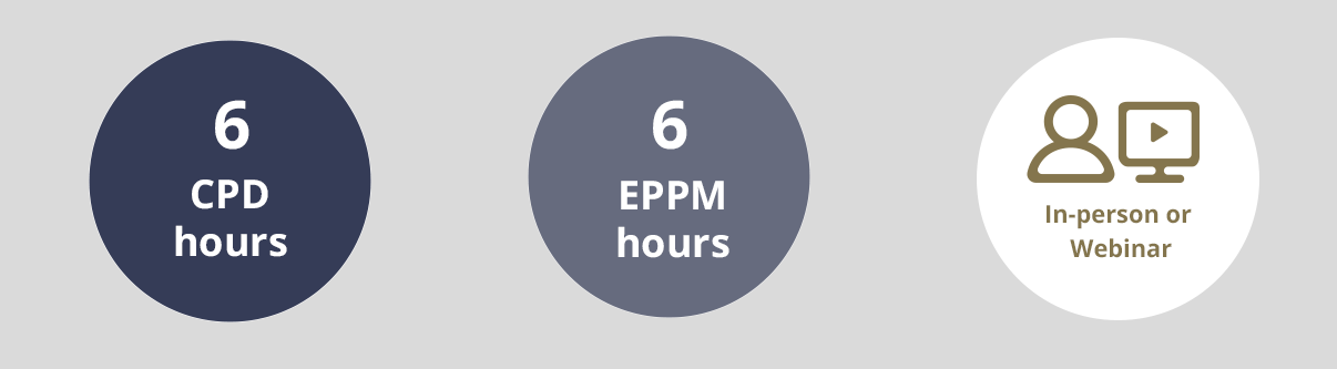 6 CPD Hours / 6 EPPM Hours